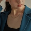 ココシュニック(COCOSHNIK)のK10ダイヤモンド 中空プリム縦溝クラスプ ネックレス11