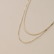 ココシュニック(COCOSHNIK)のK10ベネフラット×ベネレイヤード ネックレス2
