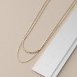 ココシュニック(COCOSHNIK)のK10ベネフラット×ベネレイヤード ネックレス5