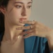 ココシュニック(COCOSHNIK)のK10ダイヤモンド しのぎダイアゴナル リング9