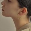 ココシュニック(COCOSHNIK)のK10サイドカット フープピアス大10