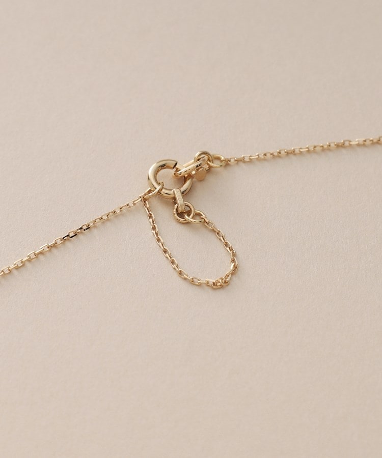 ココシュニック(COCOSHNIK)のK10中空レクタングル ネックレス4