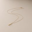 ココシュニック(COCOSHNIK)のK10中空レクタングル ネックレス イエローゴールド(100)