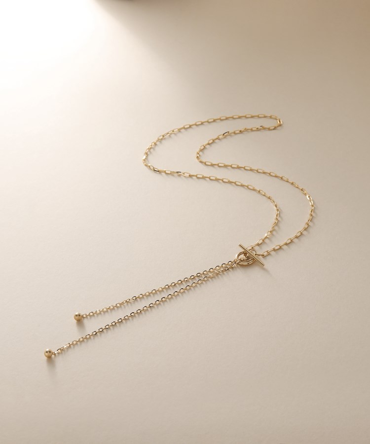 K10アズキミックスチェーンマンテル ネックレス(ネックレス K10アズキミックスチェーンマンテル ネックレス(ネックレス