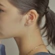 ココシュニック(COCOSHNIK)のK10丸線バー フリンジピアス10