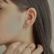 ココシュニック(COCOSHNIK)のK10ダブルS字オーバル スタッドピアス10