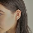 ココシュニック(COCOSHNIK)のK10平打ちクロス スタッドピアス9