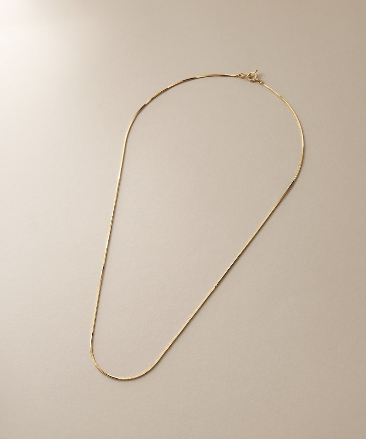 ココシュニック(COCOSHNIK)のK18コンパクトチェーン ネックレス太40cm4