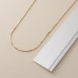 ココシュニック(COCOSHNIK)のK18コンパクトチェーン ネックレス太40cm5