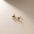 ココシュニック(COCOSHNIK)のK10月甲 スタッドピアス イエローゴールド(100)