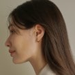 ココシュニック(COCOSHNIK)のK18平打ちフープ ワンタッチピアス9