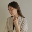 ココシュニック(COCOSHNIK)のK18ペアシェイプフープ ワンタッチピアス6