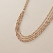 ココシュニック(COCOSHNIK)のK10キヘイアシンメトリードレープ ネックレス2