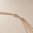 ココシュニック(COCOSHNIK)のK10キヘイアシンメトリードレープ ネックレス3