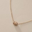 ココシュニック(COCOSHNIK)のK10ダイヤモンド 縦溝ビーズ ネックレス2