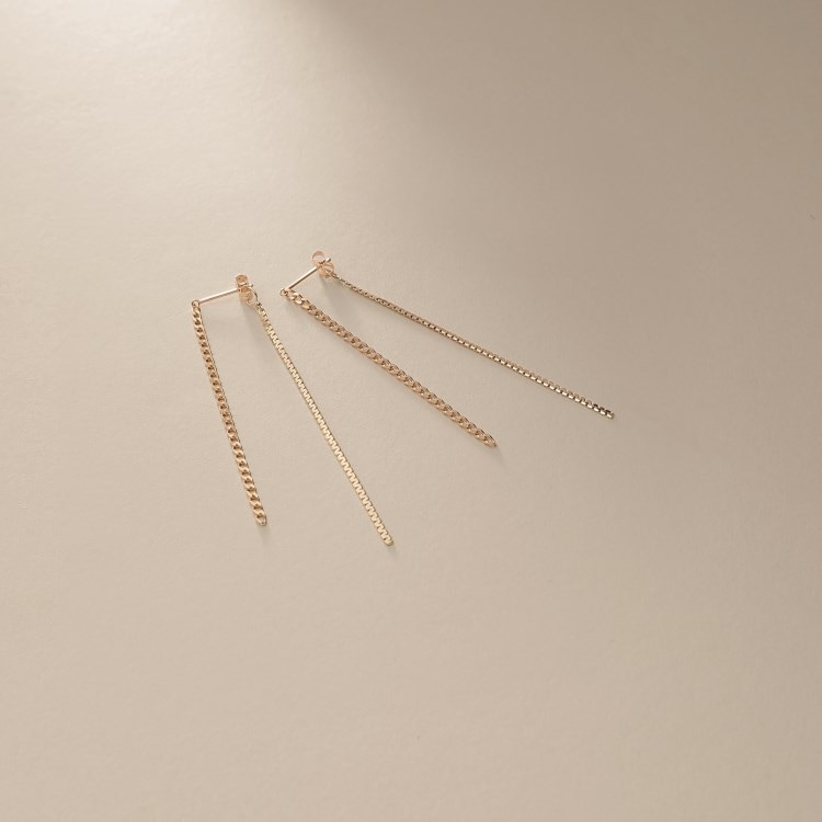 ココシュニック(COCOSHNIK)のK10キヘイ×ベネフラット前後 スタッドピアス ピアス