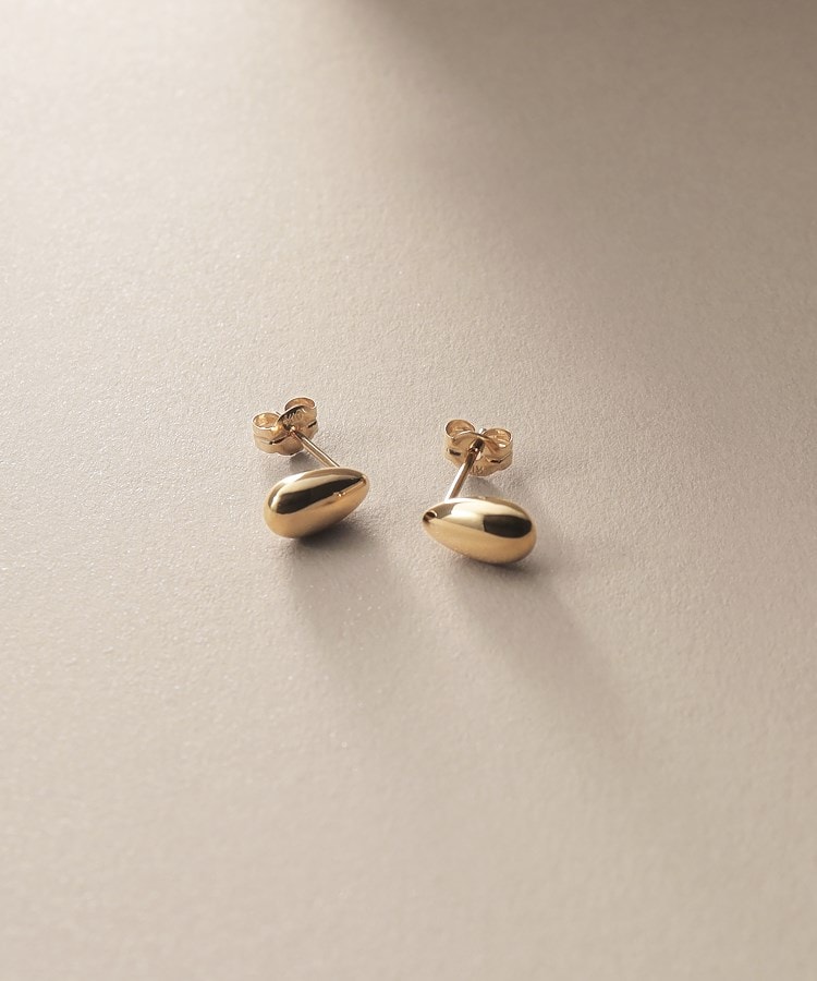 K10中空ぺアシェイプ スタッドピアス(ピアス) | COCOSHNIK K10中空ぺアシェイプ スタッドピアス(ピアス) | COCOSHNIK