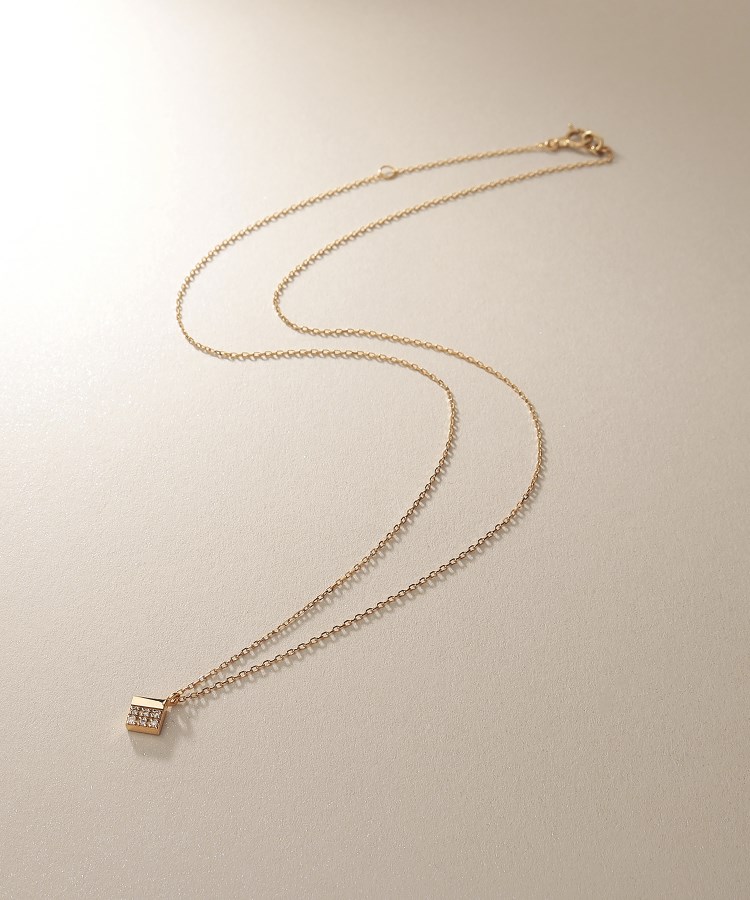 K10ダイヤモンド ダイヤシェイプ ネックレス(ネックレス K10ダイヤモンド ダイヤシェイプ ネックレス(ネックレス