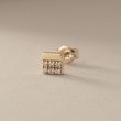 ココシュニック(COCOSHNIK)のK10ダイヤモンド ダイヤシェイプ スタッドピアス2
