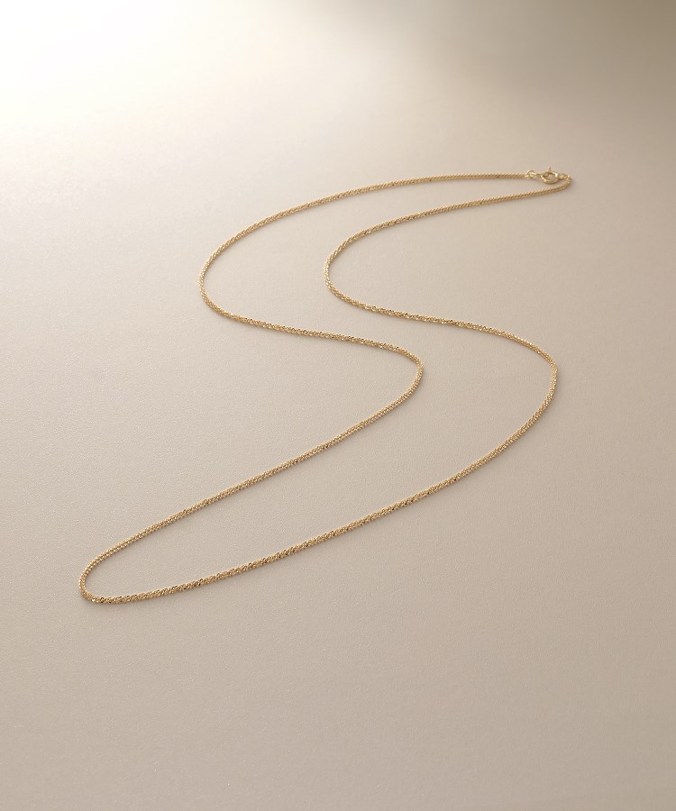ココシュニック(COCOSHNIK)のK18クリスクロスチェーン ネックレス（60cm）1