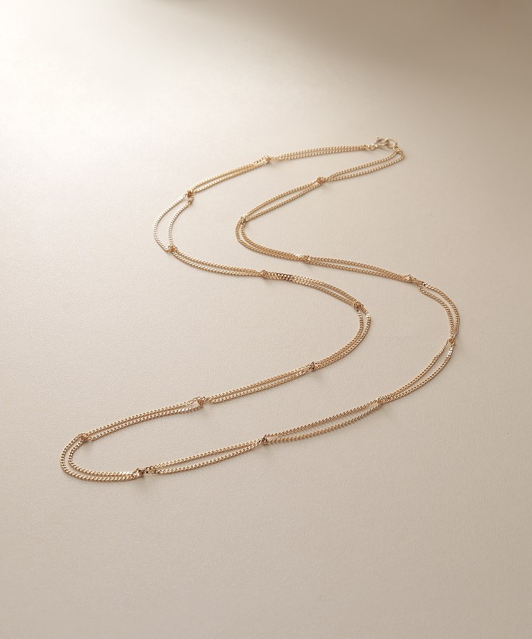 ココシュニック(COCOSHNIK)のK10キヘイループ ネックレス（60cm）1