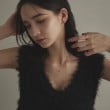 ココシュニック(COCOSHNIK)のK10ダイヤモンド スウィングレクタングル スタッドピアス6