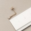 ココシュニック(COCOSHNIK)のK10ダイヤモンド キヘイハンギングダイヤ スタッドピアス4