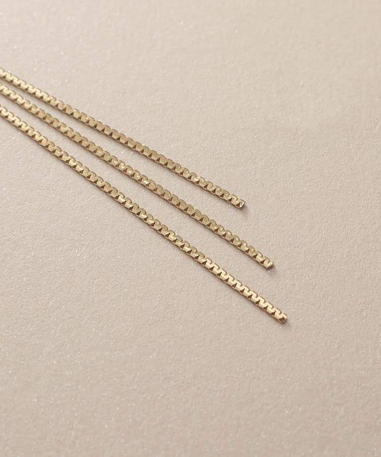 ココシュニック(COCOSHNIK)のK10ベネフラットフリンジ スタッドピアス3