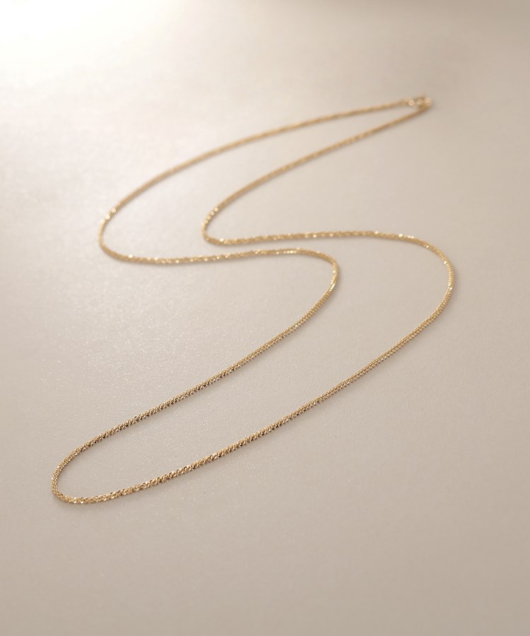 K10クリスクロスチェーン ネックレス(60cm)(ネックレス K10クリスクロスチェーン ネックレス(60cm)(ネックレス