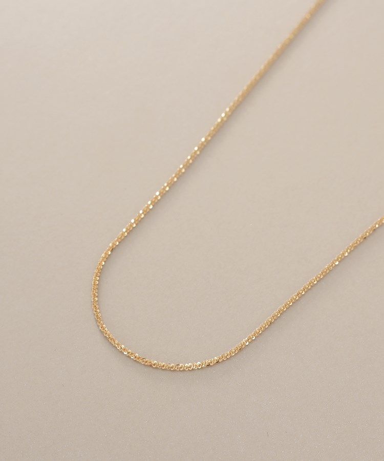 ココシュニック(COCOSHNIK)のK10クリスクロスチェーン ネックレス（60cm）2