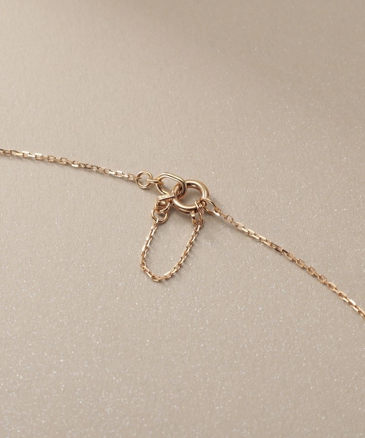 ココシュニック(COCOSHNIK)のK10ダイヤモンド シフテッドビーズ ネックレス4