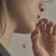 ココシュニック(COCOSHNIK)のK18ダイヤモンド ケーブルチェーンモチーフ ネックレス小10