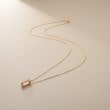 ココシュニック(COCOSHNIK)のK18ダイヤモンド ケーブルチェーンモチーフ ネックレス中 イエローゴールド(104)