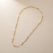 ココシュニック(COCOSHNIK)のK18ケーブルチェーン3・1フィガロ ネックレス4