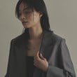 ココシュニック(COCOSHNIK)のK10ダイヤモンド アシンメトリークロス スタッドピアス6