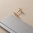 ココシュニック(COCOSHNIK)のK10ダイヤモンド シフテッドレクタングル スタッドピアス4