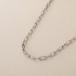 ココシュニック(COCOSHNIK)のプラチナ中空プリムケーブルチェーンL ネックレス（43cm）2