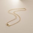 ココシュニック(COCOSHNIK)のK18中空オクタゴンリンクチェーン ネックレス1