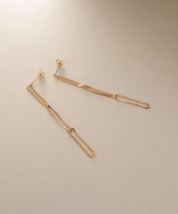 ココシュニック(COCOSHNIK)のK10キヘイループ スタッドピアス1