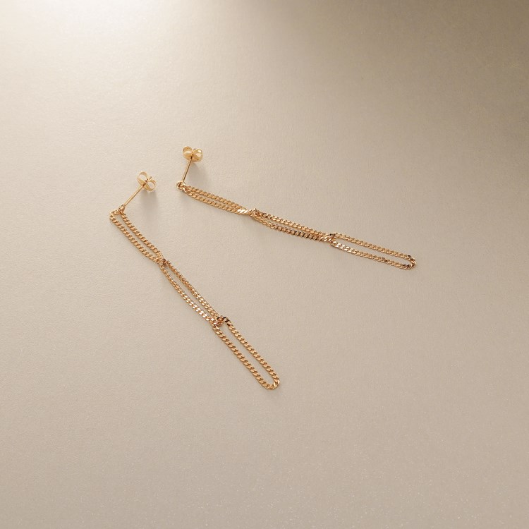 ココシュニック(COCOSHNIK)のK10キヘイループ スタッドピアス ピアス