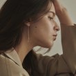 ココシュニック(COCOSHNIK)のK10クリスクロスチェーンフリンジ ピアス7