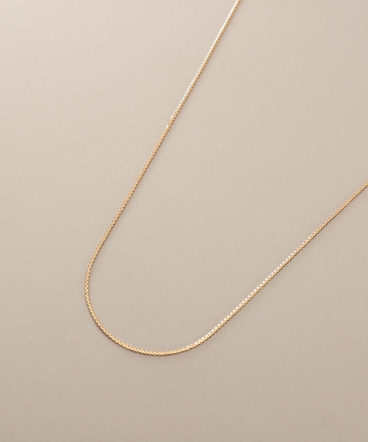 ココシュニック(COCOSHNIK)のK18ベネチアンフラット ネックレス細2