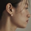 ココシュニック(COCOSHNIK)のK10逆アールプレート スタッドピアス7