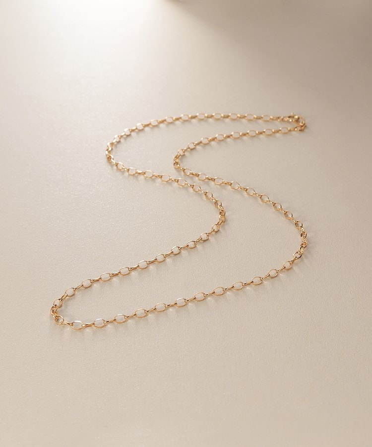 公式の  K10甲丸カットケーブル COCOSHNIK | ネックレス（ネックレス） アクセサリー