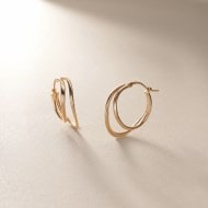 COCOSHNIK ココシュニック10K ゴールド ダブルティアドロップ