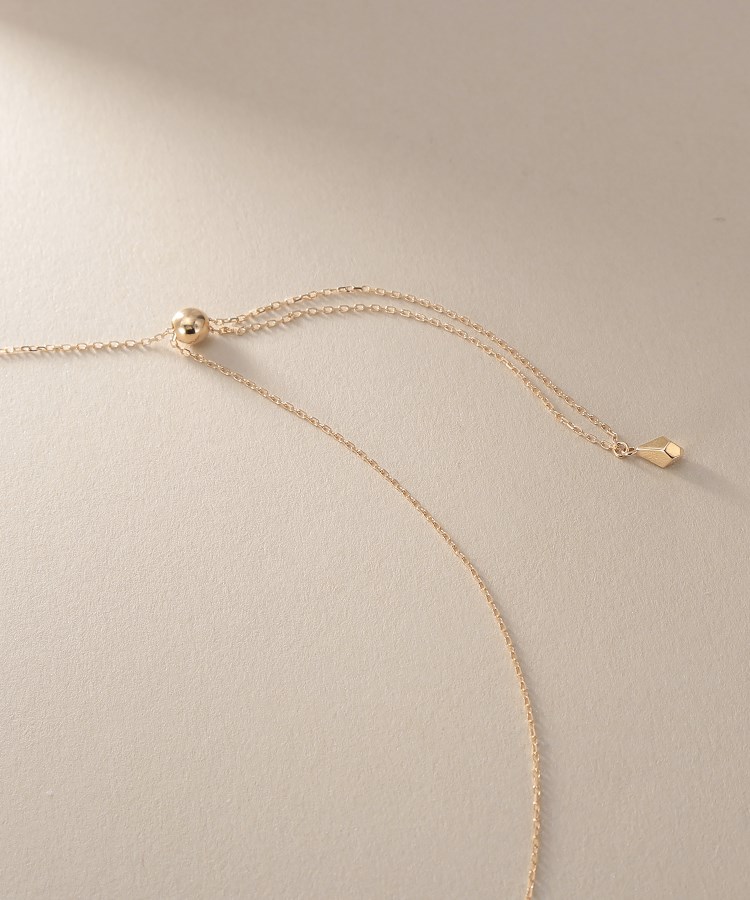 K10ダイヤモンド ロックモチーフ ネックレス（ネックレス
