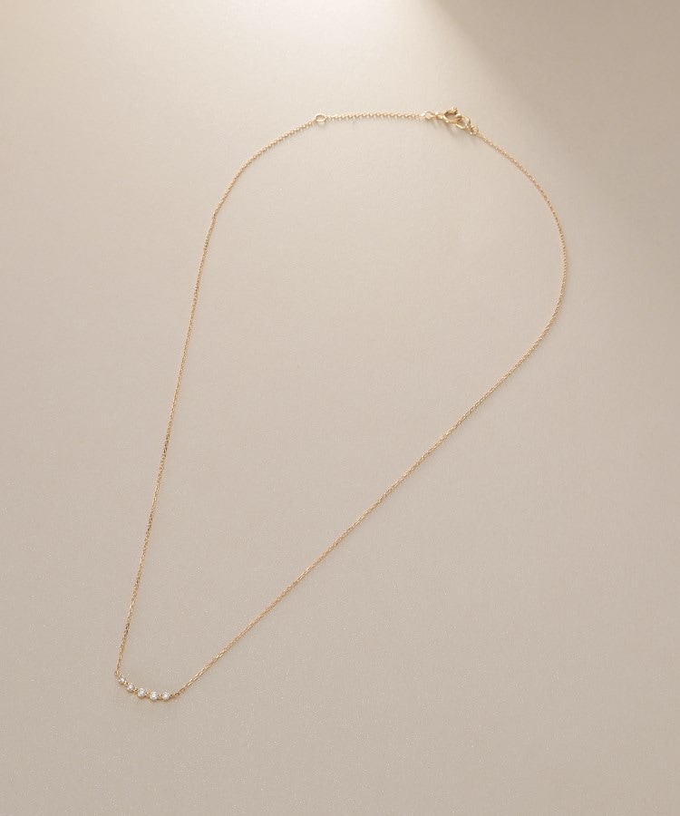 K18ダイヤモンド グラデーション5石 ネックレス(ネックレス K18ダイヤモンド グラデーション5石 ネックレス(ネックレス