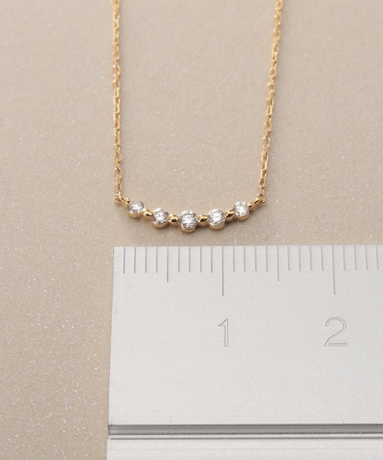 K18ダイヤモンド グラデーション5石 ネックレス(ネックレス K18ダイヤモンド グラデーション5石 ネックレス(ネックレス