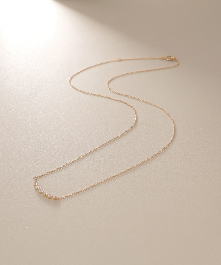 K18ダイヤモンド グラデーション7石 ネックレス(ネックレス K18ダイヤモンド グラデーション7石 ネックレス(ネックレス
