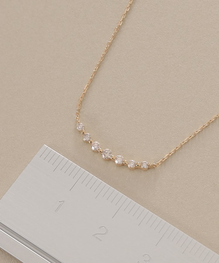 K18ダイヤモンド グラデーション7石 ネックレス(ネックレス K18ダイヤモンド グラデーション7石 ネックレス(ネックレス